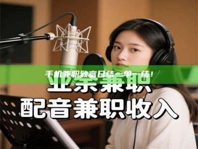 上饶手机兼职致富日结一单一结！